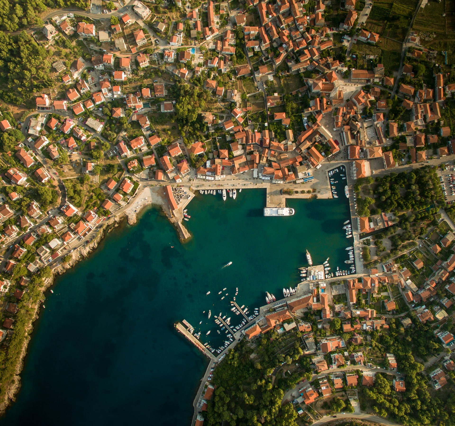 Adriatic harbour at Zadar for private airport transfer vs taxi comparison